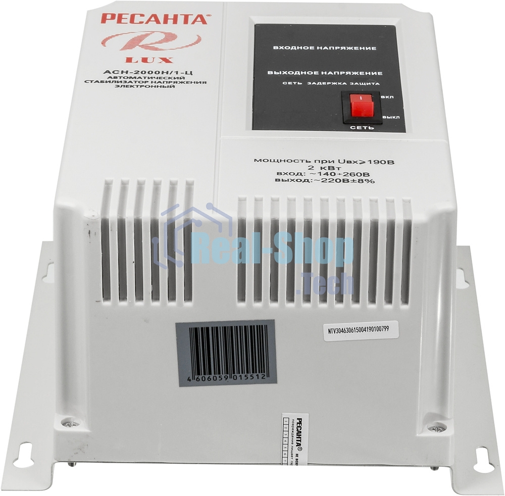 Стабилизатор АСН- 2 000 Н/1-Ц Ресанта Lux