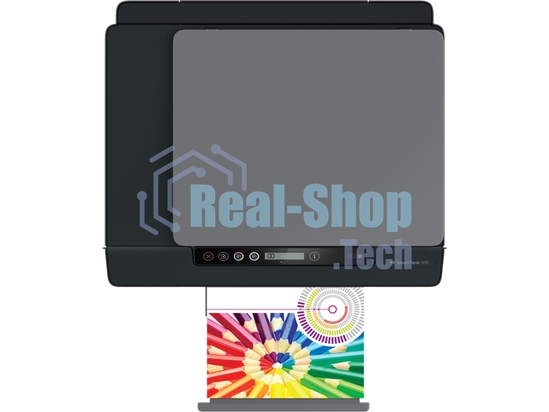 МФУ струйное HP Smart Tank 500 (4SR29A), A4, цветной, печ. до 22 стр/мин. (ч/б) до 16 стр/мин. (цвет), скан. до 8 стр/мин. (ч/б) 4 стр/мин. (цвет), 1200x1200dpi, USB