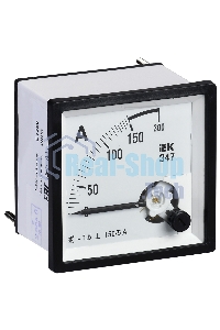 Амперметр Э47 72х72мм 150/5А кл. точн. 1.5 ИЭК IPA10-6-0150-E
