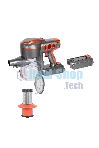 Вертикальный пылесос циклонного типа аккумуляторный Endever SkyClean VC-301, темно-серый/оранжевый, 4 шт,уп