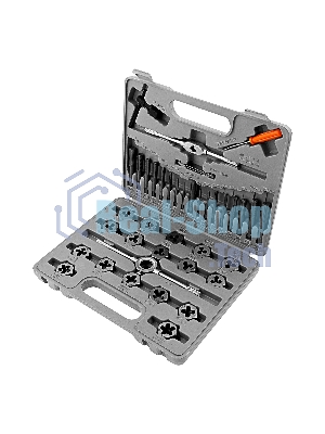 Набор метчиков и плашек Sparta м3-м12 40 предметов в пластиковом кейсе