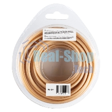 Леска для триммера Denzel армированная алюминием круглая, 2,4мм х 15м, блистер ALUFLEX