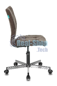 Кресло компьютерное Бюрократ CH-330M/LT-10 без подлокотников, темно-коричневый Light 10, крестовина металл