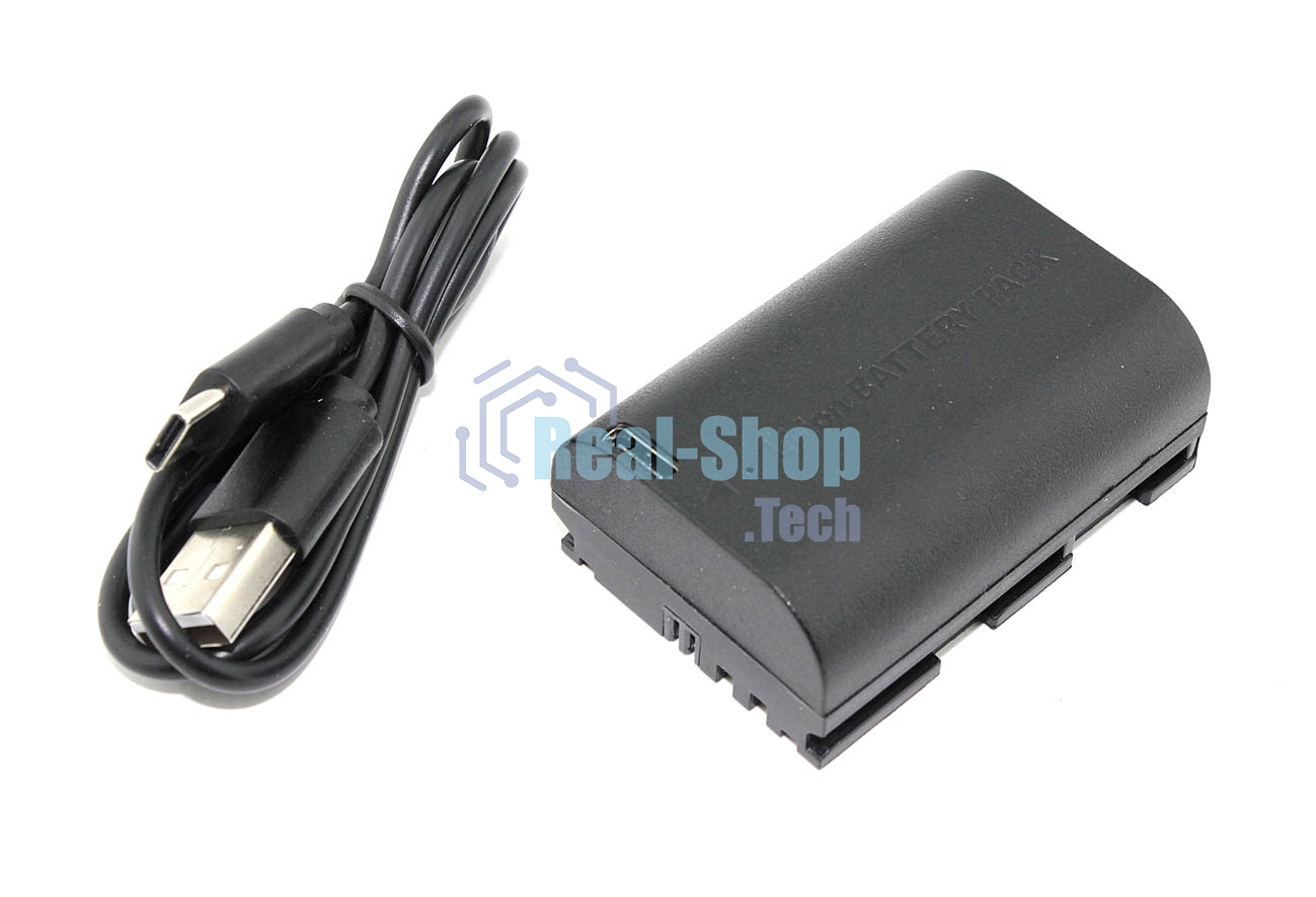 Аккумуляторная батарея для фотоаппарата Canon EOS 5D Mark II (LP-E6 Pro) USB Type-C 7.4V 2250mAh