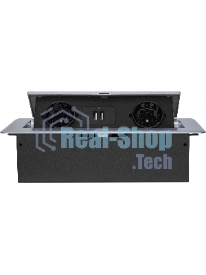 Розетка Cactus CS-SOCKET-EU/USBA-GY для столешницы серый