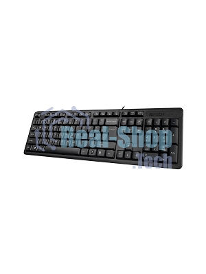Клавиатура проводная A4Tech KK-3, USB, черный