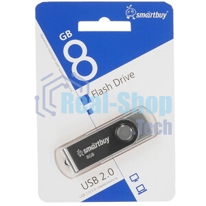Флешка USB Smartbuy Twist Blue (SB008Gb2TWB), 8Gb, USB 2.0, R/W 15/5, синий