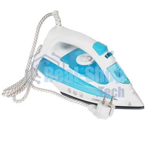 Утюг Maxwell MW-3055B белый/голубой 2200W