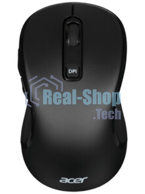 Мышь беспроводная Acer OMR303 черный, 1600 dpi, радиоканал, USB, кнопки - 6