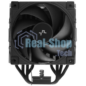 Кулер для процессора DEEPCOOL AK400 G2 LGA1851/1700/1200/115X/AM5/AM4 (12шт/кор, TDP 220W, PWM, Fan 120мм, 4 тепл. Трубки, Wood-grain top cover, черный) RET (R-AK400G2-BKNNMN-GJD)