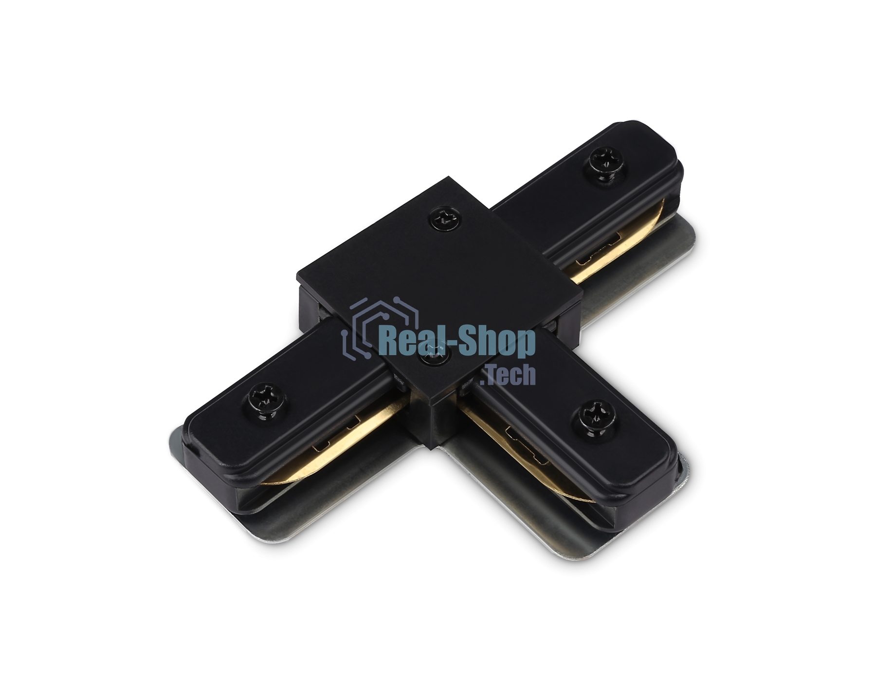 GL7168 BK черный матовый коннектор Т-образный для однофазного шинопровода Standard 220V NEW 105*70*20