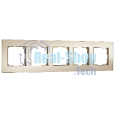 Рамка на 5 постов Senso (шампань, стекло soft-touch) W0053111