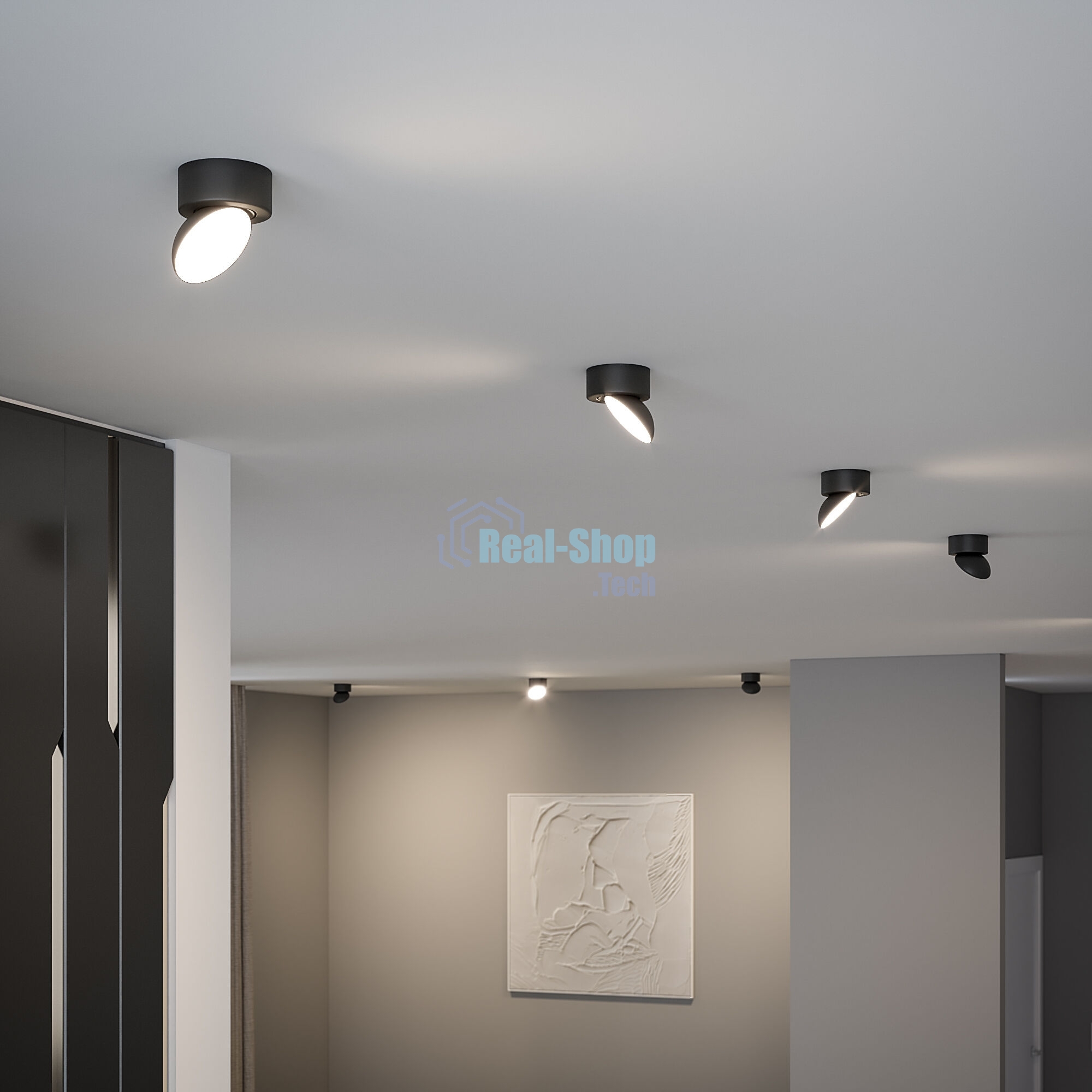 25053/LED / светильник потолочный светодиодный / черный