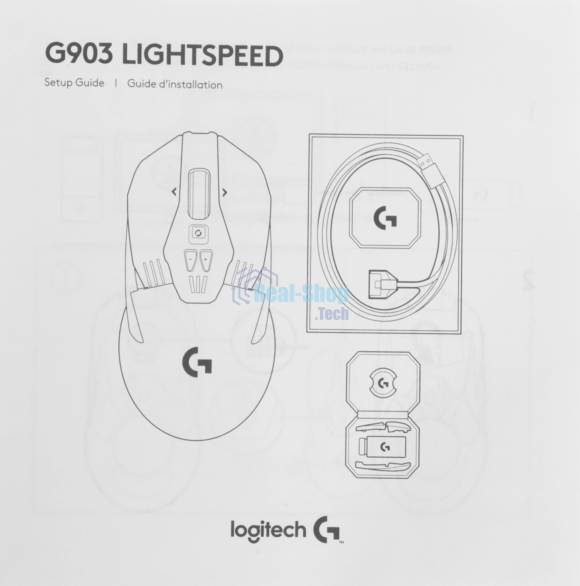 Мышь Logitech G903 LightSpeed Hero черный оптическая 25600dpi беспров. USB2.0 9but (910-005674)
