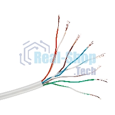 Кабель UTP 4 пары кат.5e Exegate CCA, многожильный, 305м pullbox, серый