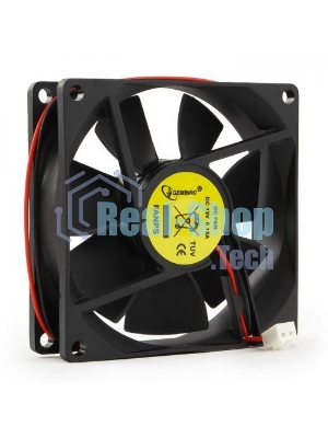 Вентилятор для корпуса Gembird FANPS черный, 80 мм, 2600 об/мин, 27 дБ, 2 pin