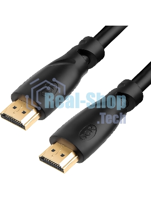 Кабель Greenconnect 1.5m HDMI 1.4, OD7.3мм, 30/30 AWG, позолоченные контакты, Ethernet 10.2 Гбит/с, 3D, 4K, экран Greenconnect Кабель 1.5m HDMI 1.4, OD7.3мм, 30/30 AWG, позолоченные контакты, Ethernet 10.2 Гбит/с, 3D, 4K, экран