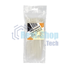 Хомут-стяжка кабельная нейлоновая PROconnect 200 x3,6 мм, белая, упаковка 100 шт.