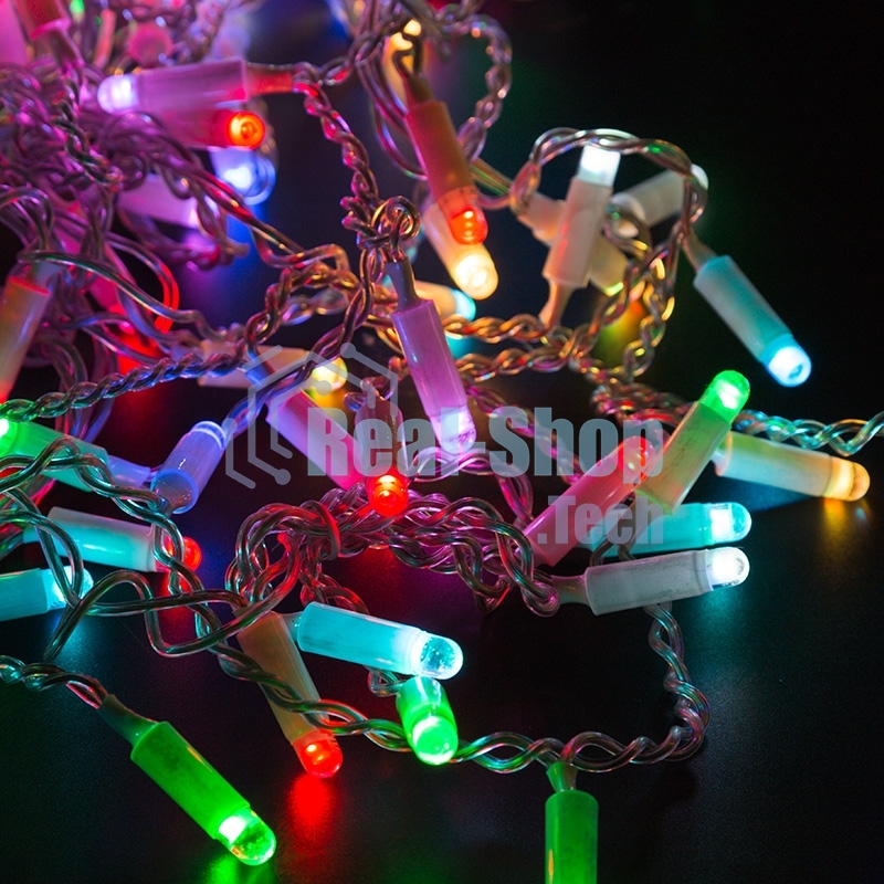 Гирлянда Neon-night Айсикл (бахрома) светодиодный, 4,8 х 0,6 м, прозрачный провод, 230 В, диоды RGB, 176 LED