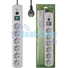 Сетевой фильтр Most RG 3 м (6 розеток) белый (коробка)