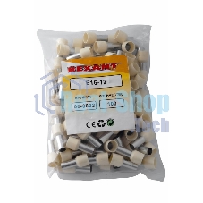 Наконечник штыревой втулочный Rexant изолированный F-12 мм 16 мм² (НШВи 16-12) слоновая кость