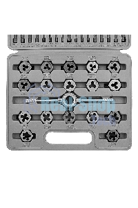 Набор метчиков и плашек Sparta м3-м12 40 предметов в пластиковом кейсе