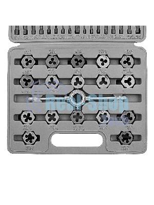 Набор метчиков и плашек Sparta м3-м12 40 предметов в пластиковом кейсе