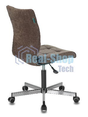 Кресло Бюрократ CH-330M/LT-10 темно-коричневый, экокожа, 120 кг, механизм качания, без подлокотников