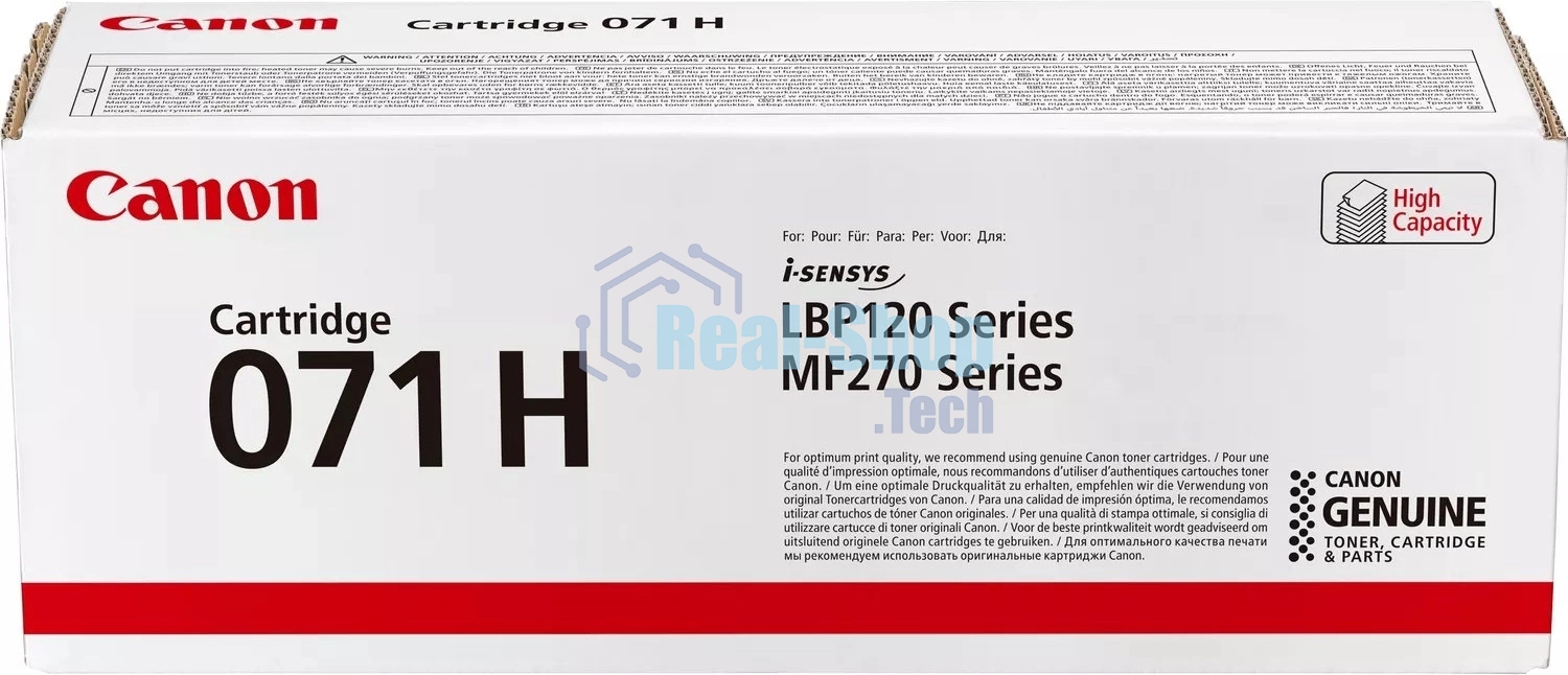 Картридж лазерный Canon 071H 5646C002 черный (2500 стр.) для Canon i-SENSYS LBP122dw/MF272dw/MF275dw