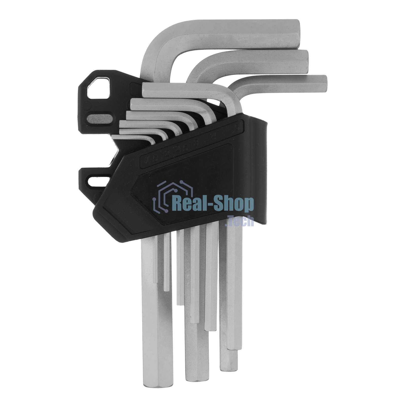 Набор ключей имбусовых Сибртех HEX, 1,5-10 мм, CrV, 9 шт.