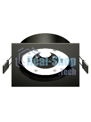 Корпус светильника C8062 SBK черный песок 110*110*H40mm Out2mm GX53