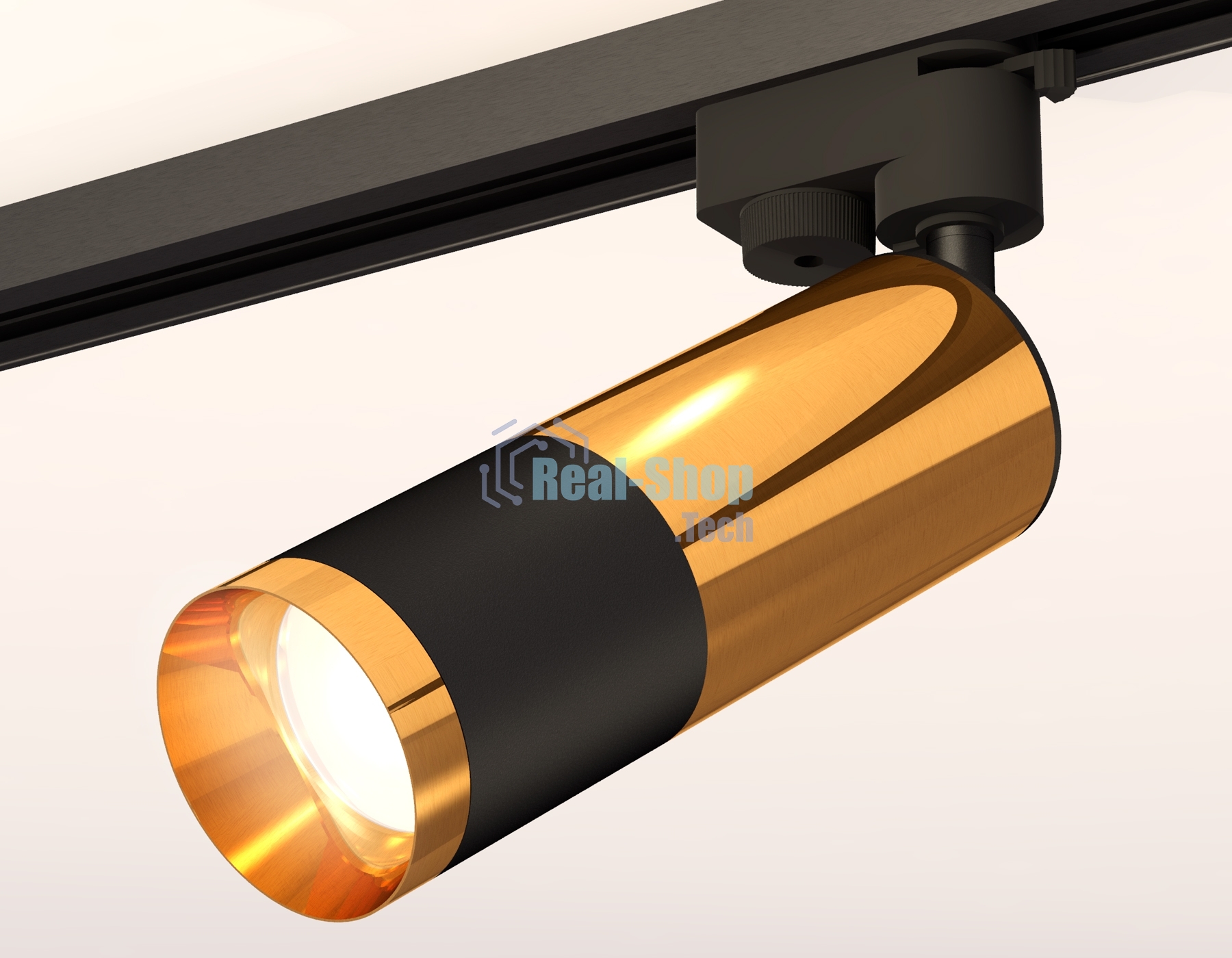 Светильник Ambrella light XT6302070 SBK/PYG черный песок/золото желтое полированное MR16 GU5.3