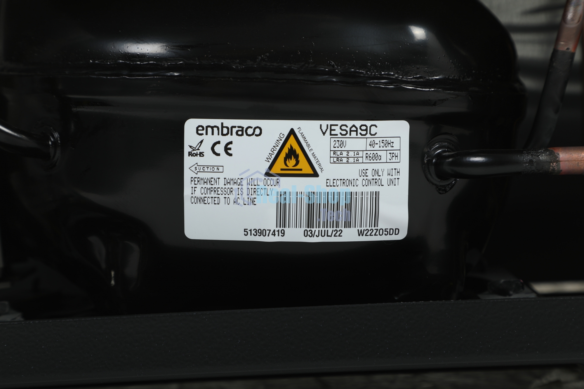 Холодильник Hitachi R-V660PUC7-1 PWH белый двухкамерный инвертер 405/145л морозилка сверху