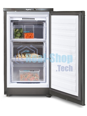 Морозильная камера Бирюса W412 графит, 80л, 3 ящика
