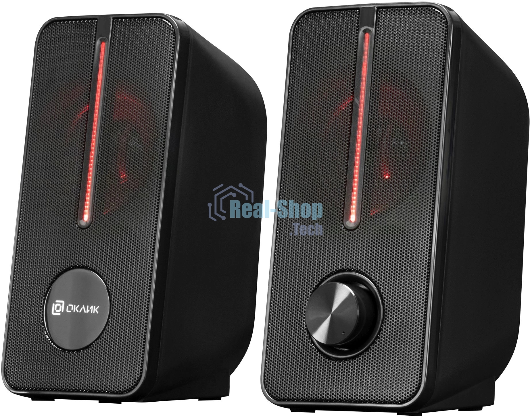 Акустическая система Оклик OK-120U 2.0 черный 6Вт