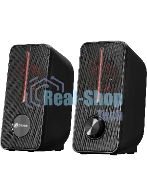 Акустическая система Оклик OK-120U 2.0 черный 6Вт