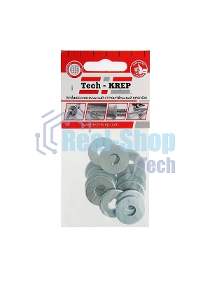 Шайба кузовная M8 цинк. DIN 9021 (уп.15шт) пакет Tech-Krep 103038