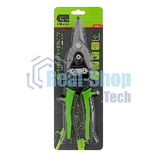 Ножницы по металлу Сибртех, 250 мм, прямой рез, сталь С55,двухкомпонентные рукоятки