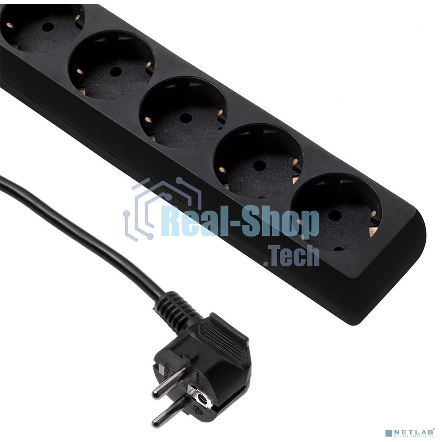 Сетевой фильтр Buro 600SH-16-3-B 3 м (6 розеток) черный (коробка)