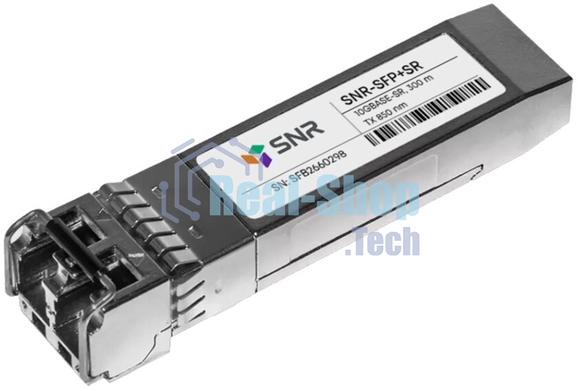 Модуль SNR Оптический модуль SFP+ 10GbASE-SR/SW, MMF, LC duplex, 850нм, up to 300м (5dB), DDMI