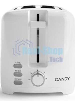 Тостер Candy CT-250 белый, 930 Вт, 2 слота