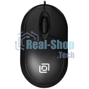 Мышь проводная Oklick 105S черный, 800 dpi, USB, кнопки - 3