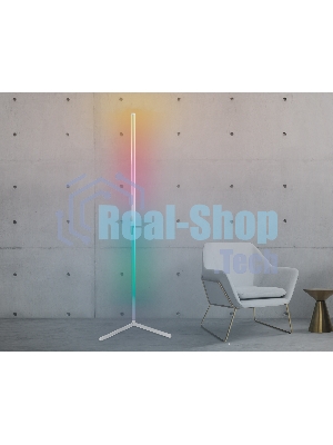 Светильник Ambrella light FL8025 WH белый LED 20W RGB D32*1650 (ПДУ РАДИО 2.4G)