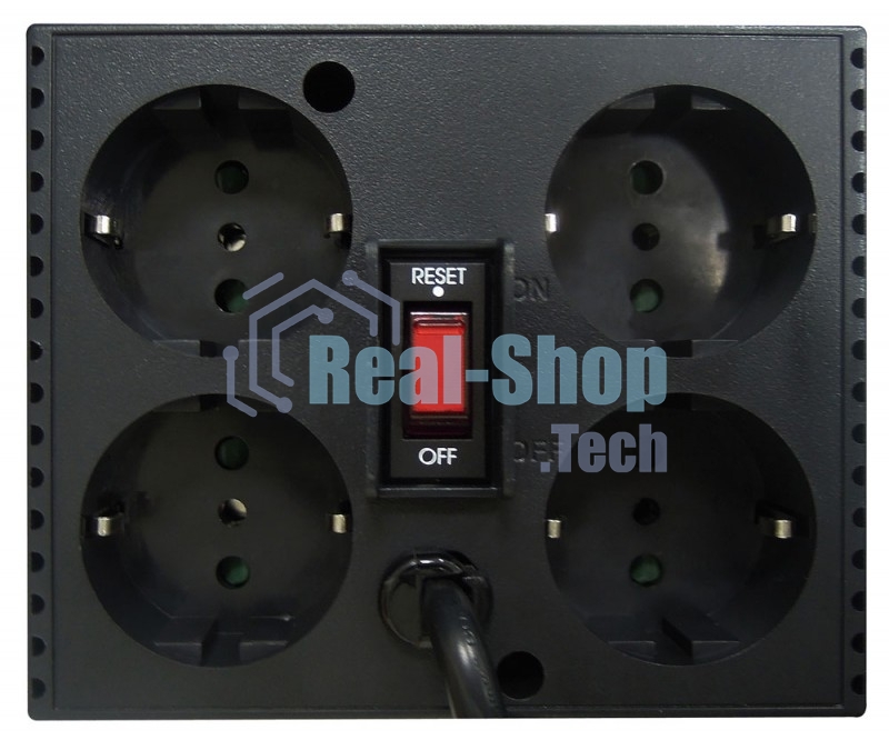 Стабилизатор напряжения Powercom TCA-2000 1000Вт 2000ВА черный