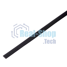 Термоусадочная трубка 8,0/4,0 мм, черная, упаковка 50 шт. по 1 м PROconnect