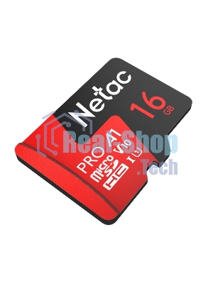Флеш карта NeTac MicroSD card P500 Extreme Pro 16Gb, retail version w/SD adapter