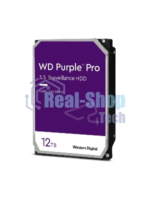 Жесткий диск Western Digital Original SATA-III 12Tb WD121PURP Video Purple Pro (7200rpm) 256Mb 3.5