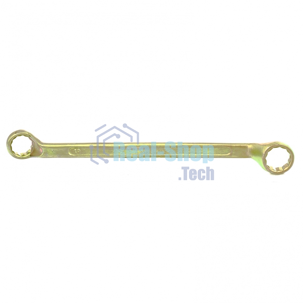 Ключ накидной Сибртех, 19 х 22 мм, желтый цинк 14628