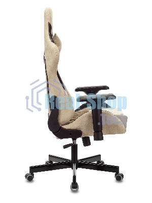 Кресло игровое Бюрократ VIKING 7 KNIGHT BR FABRIC коричневый текстиль/эко.кожа крестовина металл/пластик