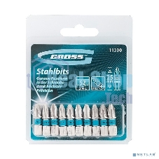 Набор бит Gross 11330 ph2х25 сталь s2 10 шт.